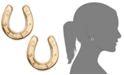 Macy's 10k Gold Earrings, Horseshoe Stud Earrings